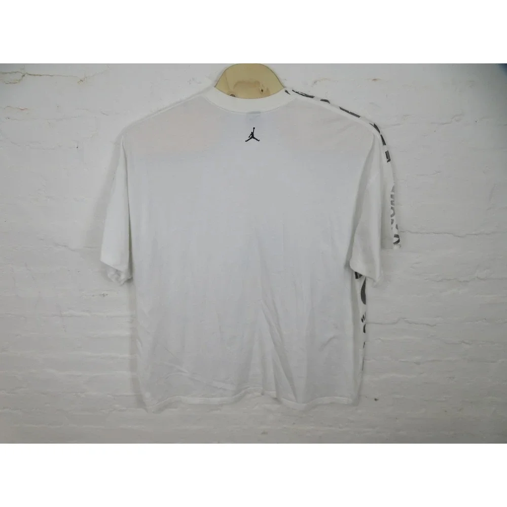Vintage Air Jordan Grape 5 All Over Print Promo Shirt Mens 4XL White Jumpman